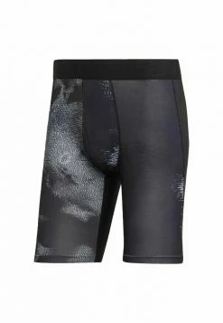 Adidas Performance TECHFIT PRINTED - Shorts - Black/grey -adidas Performance Shop a65f982058a04d83858fb1ccb3fb270d