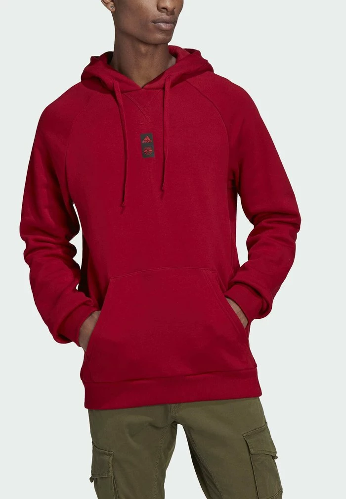 Adidas Performance Hoodie - Red 6 Adidas Performance Hoodie - Red - Image 4