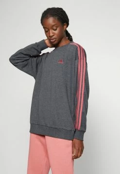 Adidas Performance Sweatshirt - Dark Grey Heather/red -adidas Performance Shop a6d54b9fc2f84997b7db0e9328bb817a
