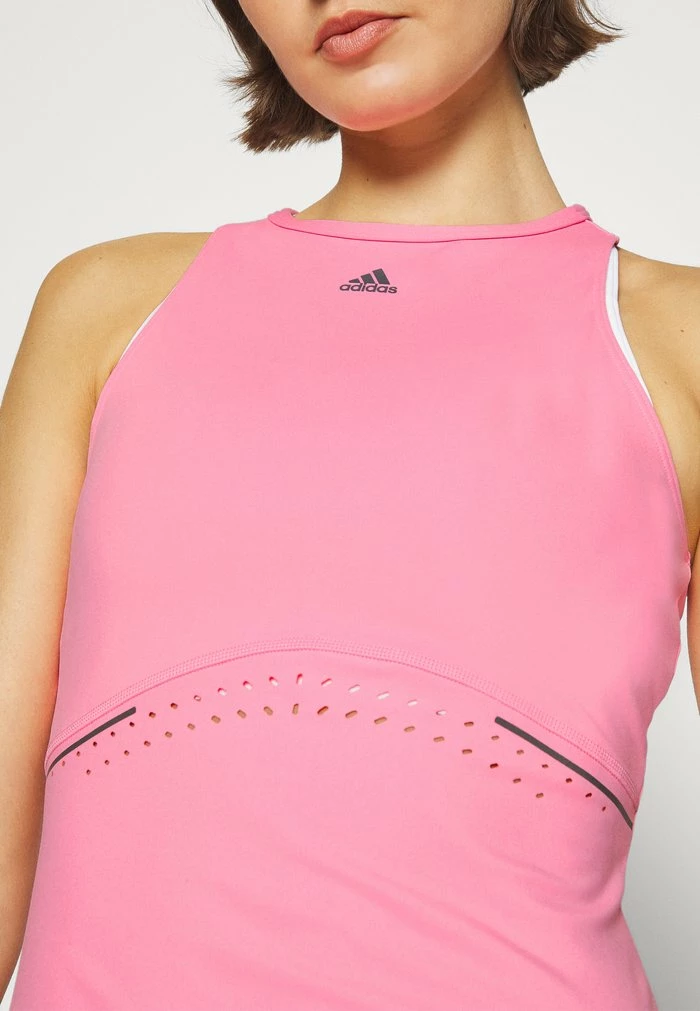 Adidas Performance HIIT 45 SECONDS FITTED TANK - Top - Bliss Pink/carbon 7 Adidas Performance HIIT 45 SECONDS FITTED TANK - Top - Bliss Pink/carbon - Image 5