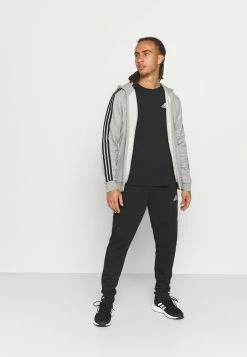 Adidas Performance ESSENTIALS 3 STRIPES FULL ZIP - Zip-up Sweatshirt - Medium Grey Heather -adidas Performance Shop a709cdb928e64ad58205bf2137209798