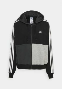 Adidas Performance Zip-up Sweatshirt - Black/carbon/medium Grey Heather -adidas Performance Shop a7c45bff8c2047758e04886ea857a9f3