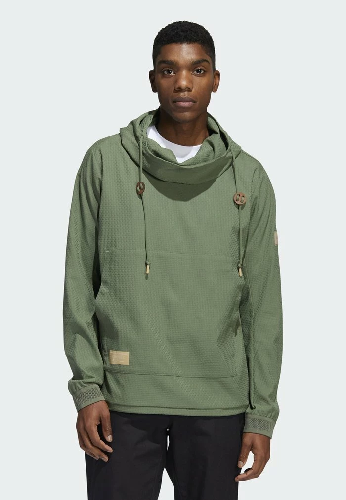 Adidas Performance CROSS ANORAK - Long Sleeved Top - Green 3 Adidas Performance CROSS ANORAK - Long Sleeved Top - Green