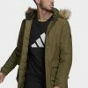 Adidas Performance UTILITAS HO PKA - Winter Jacket - Green -adidas Performance Shop a87833c2d5b94e67a3d87a39ac625d84