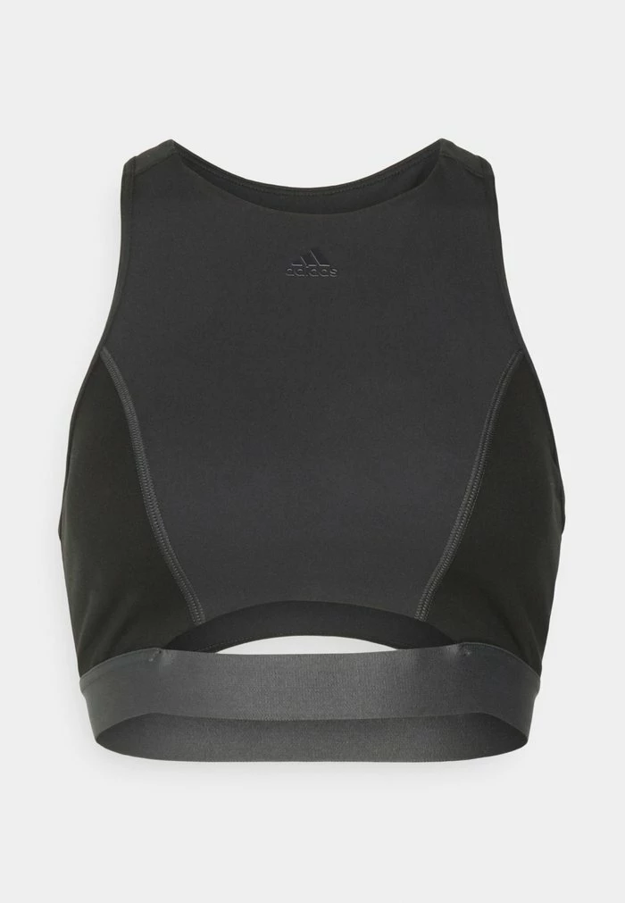Adidas Performance Medium Support Sports Bra - Carbon/black 7 Adidas Performance Medium Support Sports Bra - Carbon/black - Image 5