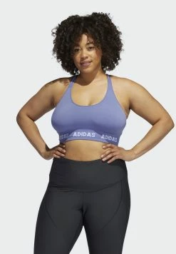 Adidas Performance AEROKNIT PS TRAINING WORKOUT DESIGNED4TRAINING PRIMEGREEN SPORTS BRA LIGHT SUPPORT FITTED - Light Support Sports Bra - Orbit Violet