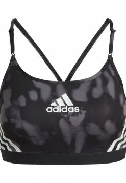 Adidas Performance AEROREACT HYPERGLAM - Light Support Sports Bra - Grey Four/black/white -adidas Performance Shop aad52995fc064a42b2355272b30489fc