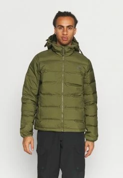 Adidas Performance HELIONIC HOODED DOWN - Down Jacket - Focus Olive
