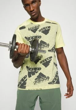 Adidas Performance Print T-shirt - Almost Yellow/linen Green -adidas Performance Shop abcd46f885e94fef8b3d5e7933fc5c16