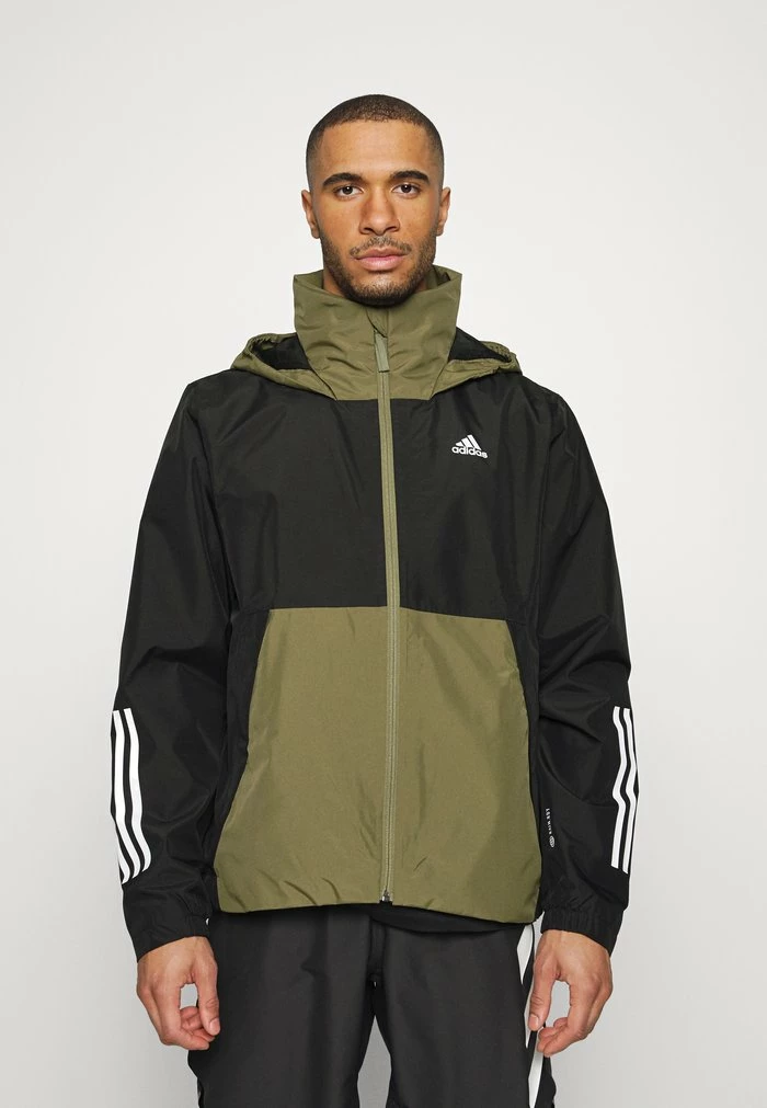 Adidas Performance BSC 3-STRIPES RAIN.RDY - Waterproof Jacket - Black 3 Adidas Performance BSC 3-STRIPES RAIN.RDY - Waterproof Jacket - Black