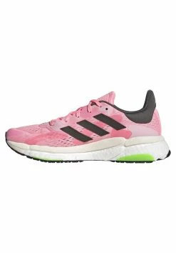 Adidas Performance SOLAR BOOST 4 NEUTRAL - Neutral Running Shoes - Beam Pink Core Black Solar Green