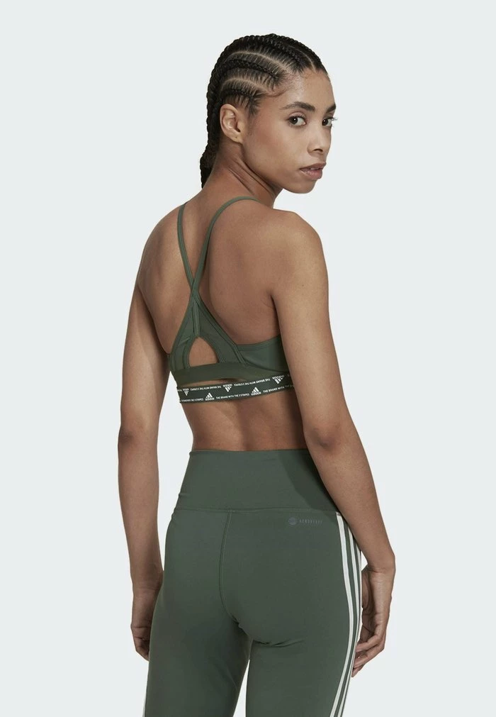 Adidas Performance GOOD - Light Support Sports Bra - Green 5 Adidas Performance GOOD - Light Support Sports Bra - Green - Image 3