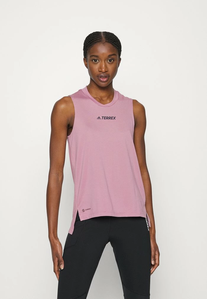 Adidas Performance W MT TANK - Sports T-shirt - Magic Mauve 3 Adidas Performance W MT TANK - Sports T-shirt - Magic Mauve
