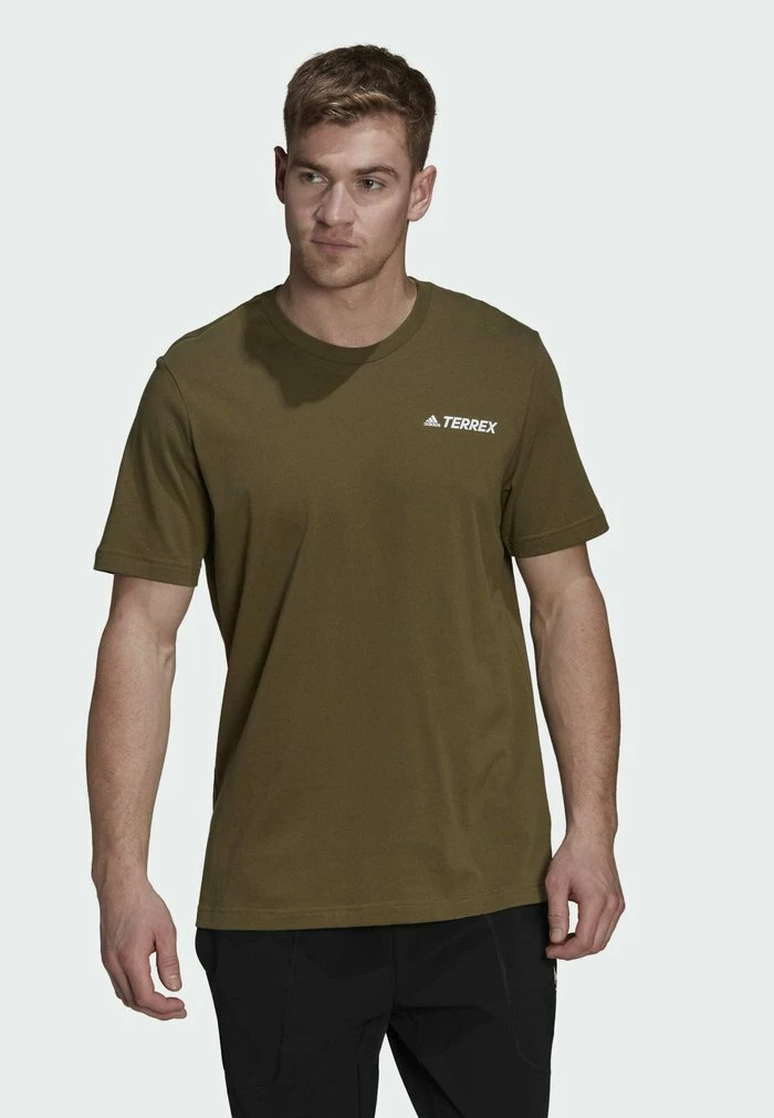 Adidas Performance TERREX MOUNTAIN GRAPHIC - Print T-shirt - Green 3 Adidas Performance TERREX MOUNTAIN GRAPHIC - Print T-shirt - Green