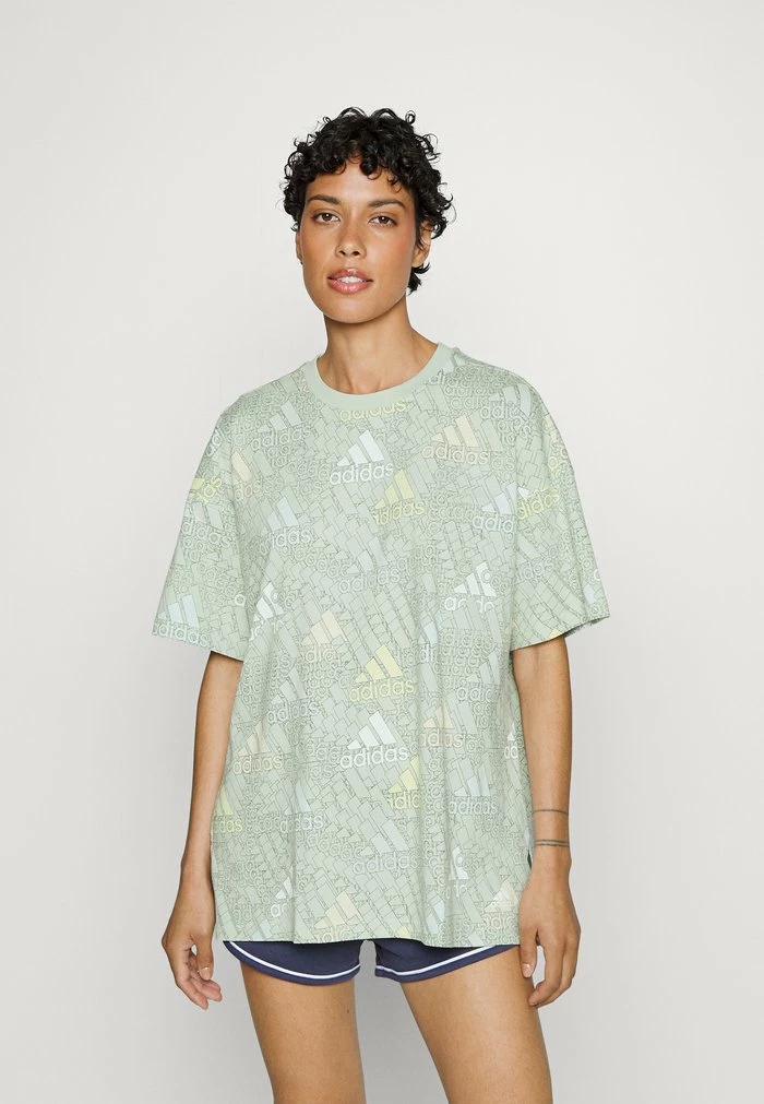 Adidas Performance W BLUV Q3 T B - Print T-shirt - Linen Green/multicolor/white 3 Adidas Performance W BLUV Q3 T B - Print T-shirt - Linen Green/multicolor/white