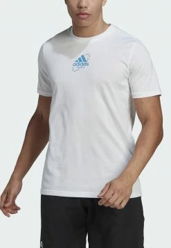 Adidas Performance GRAPHIC - Print T-shirt - White -adidas Performance Shop ad26ac583458482595ea34237fe304c3