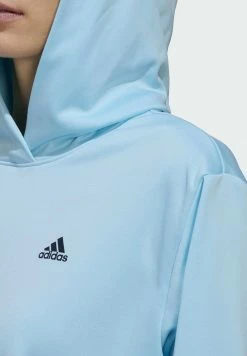Adidas Performance GAME AND GO - Hoodie - Blue -adidas Performance Shop ae383b7991a942e395098fb9cc70e945