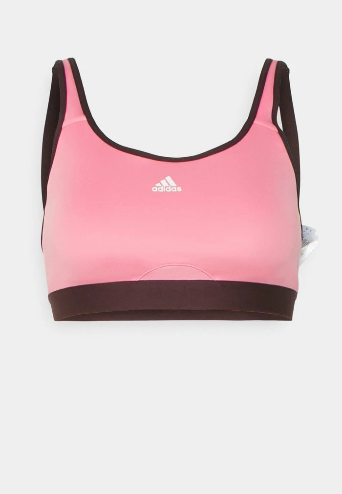 Adidas Performance MOVE - Medium Support Sports Bra - Bliss Pink/shadow Maroon 8 Adidas Performance MOVE - Medium Support Sports Bra - Bliss Pink/shadow Maroon - Image 6