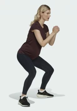 Adidas Performance DESIGNED TO MOVE COLORBLOCK SPORT (MATERNITY) - Print T-shirt - Red -adidas Performance Shop af8f06d6bcf64881957d559372eee53b