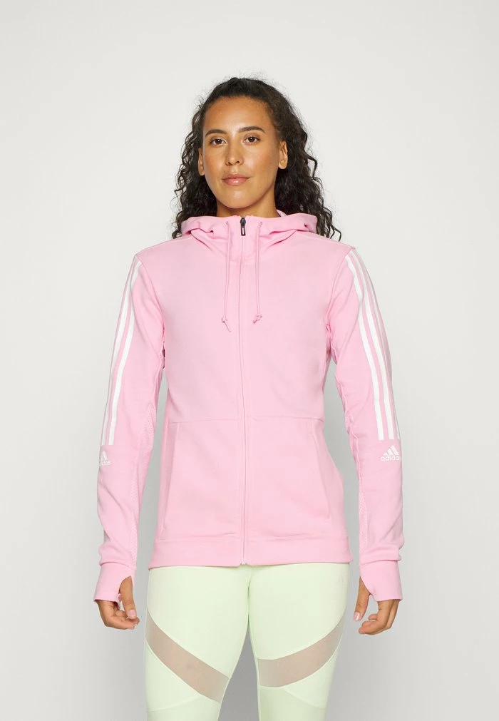 Adidas Performance Zip-up Sweatshirt - True Pink 3 Adidas Performance Zip-up Sweatshirt - True Pink