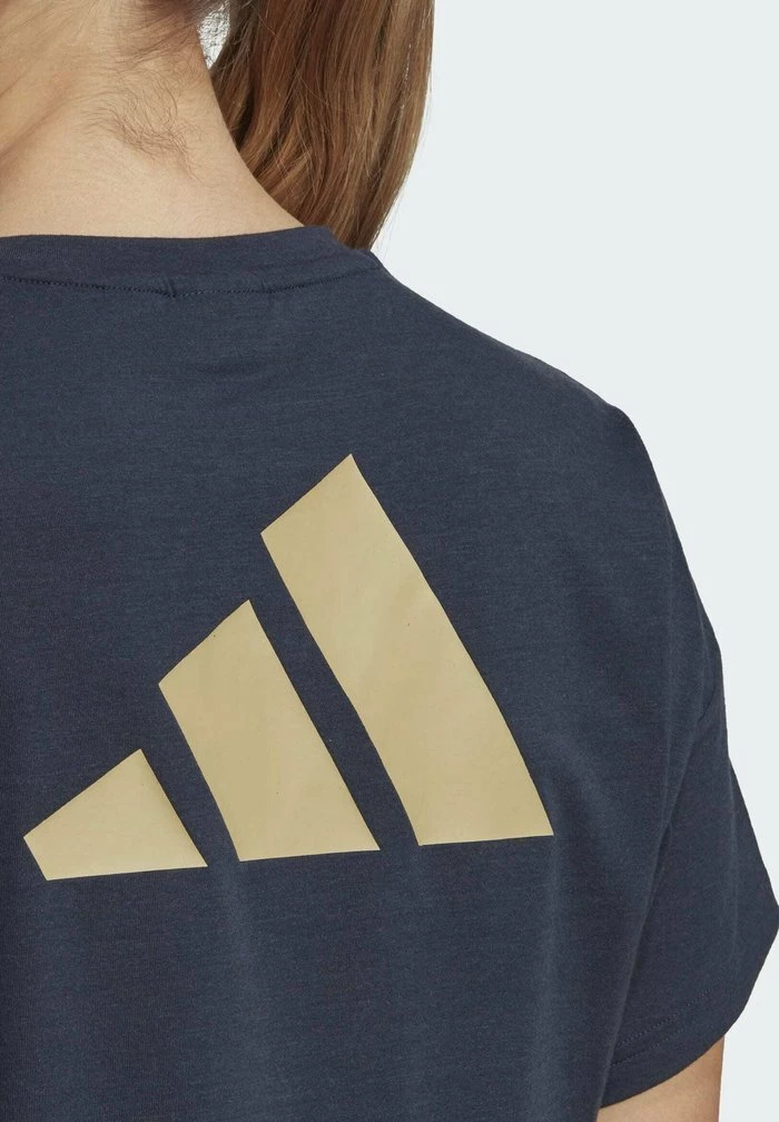 Adidas Performance TRAIN ICONS - Print T-shirt - Blue 6 Adidas Performance TRAIN ICONS - Print T-shirt - Blue - Image 4