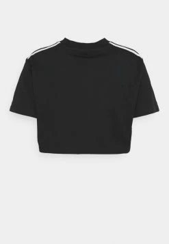 Adidas Performance CROPPED TEE - Print T-shirt - Black -adidas Performance Shop b12250a3316f4f5ea05229a1e262a3b9