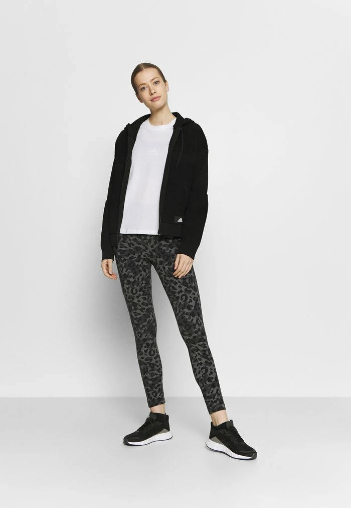 Adidas Performance Print T-shirt - White/black 4 Adidas Performance Print T-shirt - White/black - Image 2