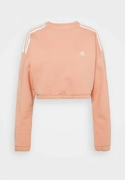 Adidas Performance CROP CREW - Sweatshirt - Ambient Blush -adidas Performance Shop b1d091bb35bb4d11a188ea5c66a502fd