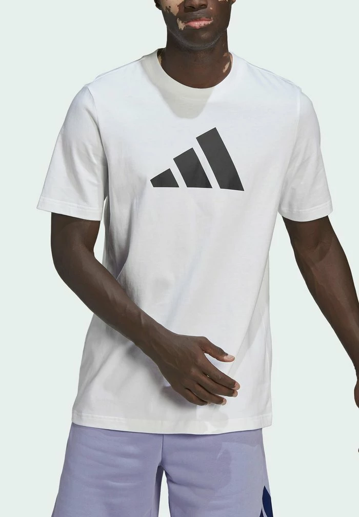 Adidas Performance LOGO - Print T-shirt - White 3 Adidas Performance LOGO - Print T-shirt - White