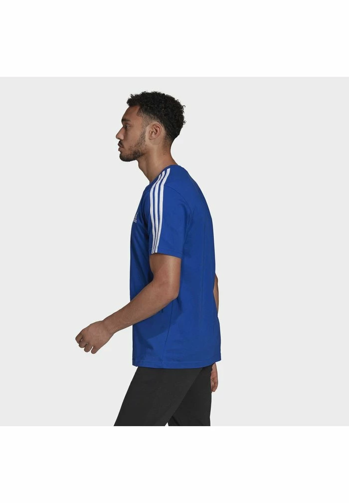 Adidas Performance Print T-shirt - Blue 6 Adidas Performance Print T-shirt - Blue - Image 4