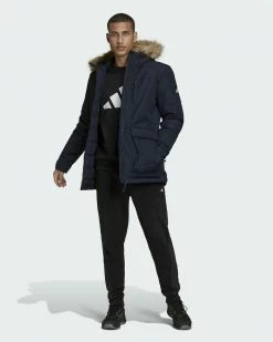 Adidas Performance UTILITAS PKA OUTDOOR FOUNDATION - Winter Jacket - Blue -adidas Performance Shop b39966d1bf1e42b1b0dede4b6a82ffa2