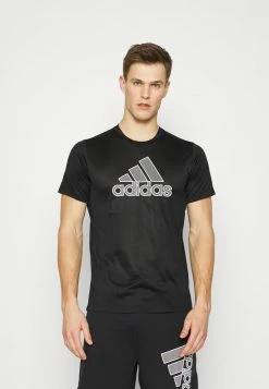 Adidas Performance BOS TEE - Print T-shirt - Black