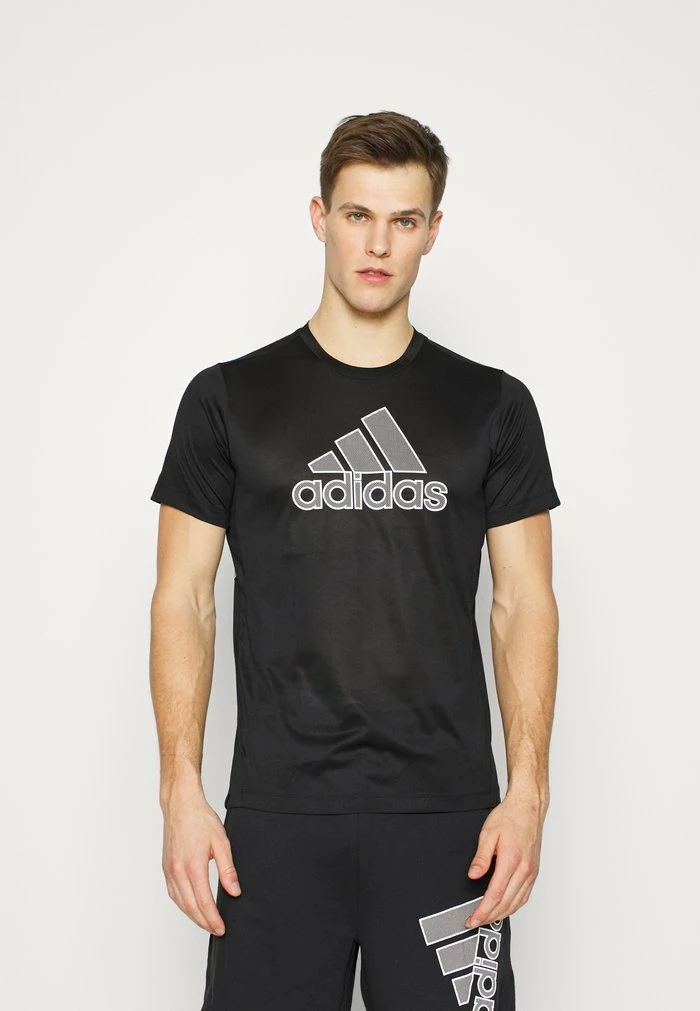 Adidas Performance BOS TEE - Print T-shirt - Black 3 Adidas Performance BOS TEE - Print T-shirt - Black