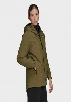 Adidas Performance TERREX MULTI RAIN.RDY INSULATED TWO-LAYER RAIN - Waterproof Jacket - Khaki -adidas Performance Shop b4a73f6a5ed64a3ca9d38286f32ae609