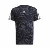 Adidas Performance FUTURE ICON STRIPES - Print T-shirt - Blue -adidas Performance Shop b4c045cd6ec14958b7e680c01b3de64b