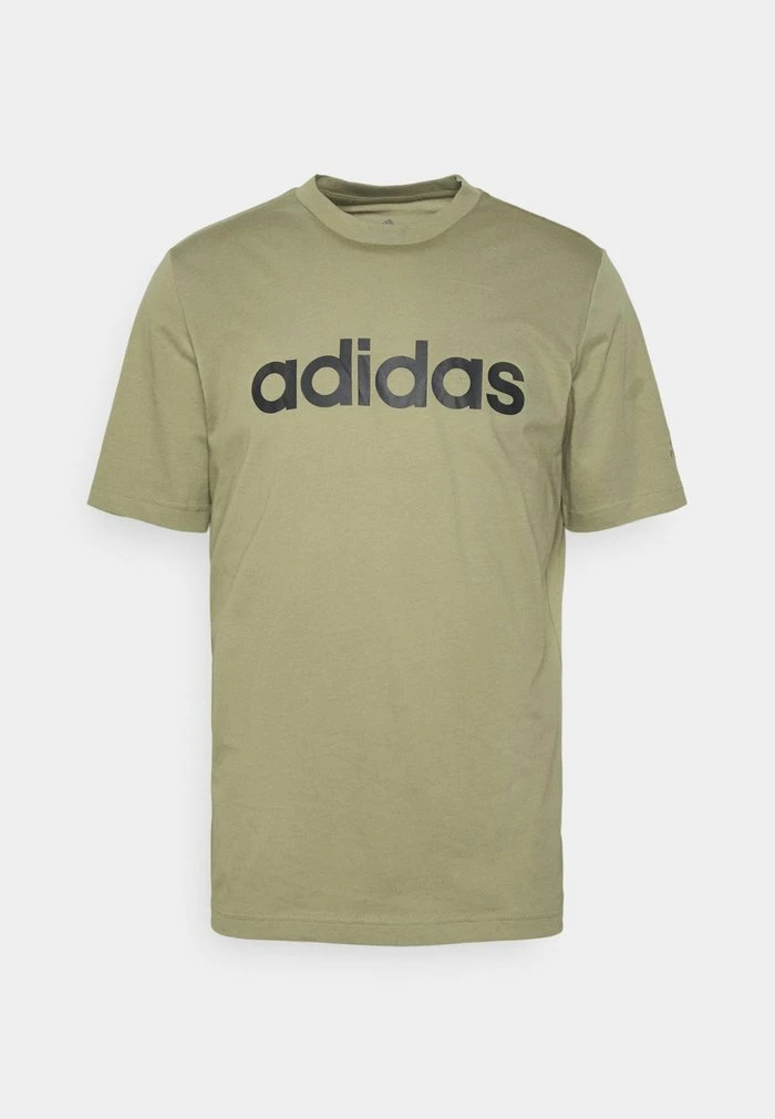 Adidas Performance M LIN SJ T - Print T-shirt - Orbit Green/black 3 Adidas Performance M LIN SJ T - Print T-shirt - Orbit Green/black