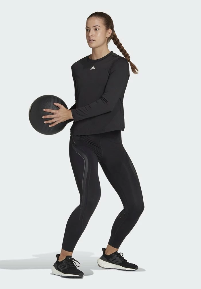 Adidas Performance Print T-shirt - Black/white 4 Adidas Performance Print T-shirt - Black/white - Image 2