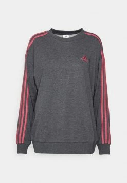 Adidas Performance Sweatshirt - Dark Grey Heather/red -adidas Performance Shop b61772e2a0284da5af99f360a1ecd2d9