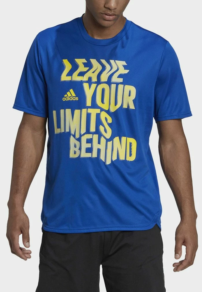 Adidas Performance INTENSITY - Sports T-shirt - Blue 6 Adidas Performance INTENSITY - Sports T-shirt - Blue - Image 4