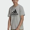 Adidas Performance FOOTBALL LOGO TEE - Print T-shirt - Medium Grey Heather