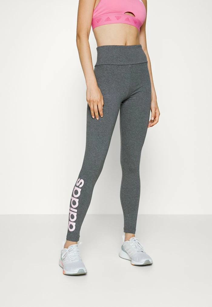 Adidas Performance Leggings - Dark Grey Heather/true Pink 3 Adidas Performance Leggings - Dark Grey Heather/true Pink