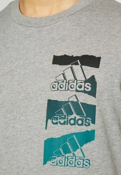 Adidas Performance Print T-shirt - Medium Grey Heather -adidas Performance Shop b7d131f2fff04c2ebd087e2d54e08ac3
