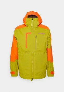 Adidas Performance TERREX XPLORIC RAIN.RDY MOUNTAIN - Hardshell Jacket - Pulse Olive/semi Impact Orange -adidas Performance Shop b7de0f3f494d401ebbe1302d19602a26