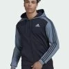 Adidas Performance ESSENTIALS - Zip-up Sweatshirt - Blue -adidas Performance Shop b8882cc4c8634f3da9fd9bf8fce6f82d