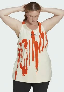 Adidas Performance NEW YORK CITY Y INDOOR TENNIS THEBE MAGUGU - Top - Beige