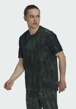 Adidas Performance WORKOUT SPRAY DYE - Print T-shirt - Green