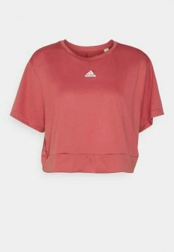 Adidas Performance CROP - Basic T-shirt - Red -adidas Performance Shop bb05dc50ebdb4aabbbcac1b33c9844d9