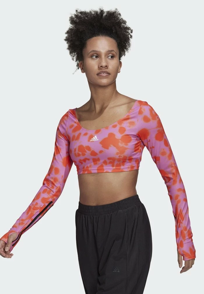 Adidas Performance HYPERGLAM CUT - Long Sleeved Top - Pulse Lilac Black 3 Adidas Performance HYPERGLAM CUT - Long Sleeved Top - Pulse Lilac Black