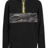 Adidas Performance PRINT BLOCK GOLF - Fleece Jumper - Black