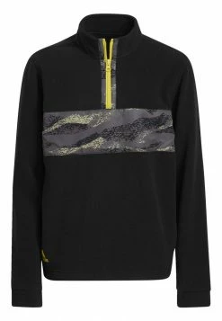 Adidas Performance PRINT BLOCK GOLF - Fleece Jumper - Black